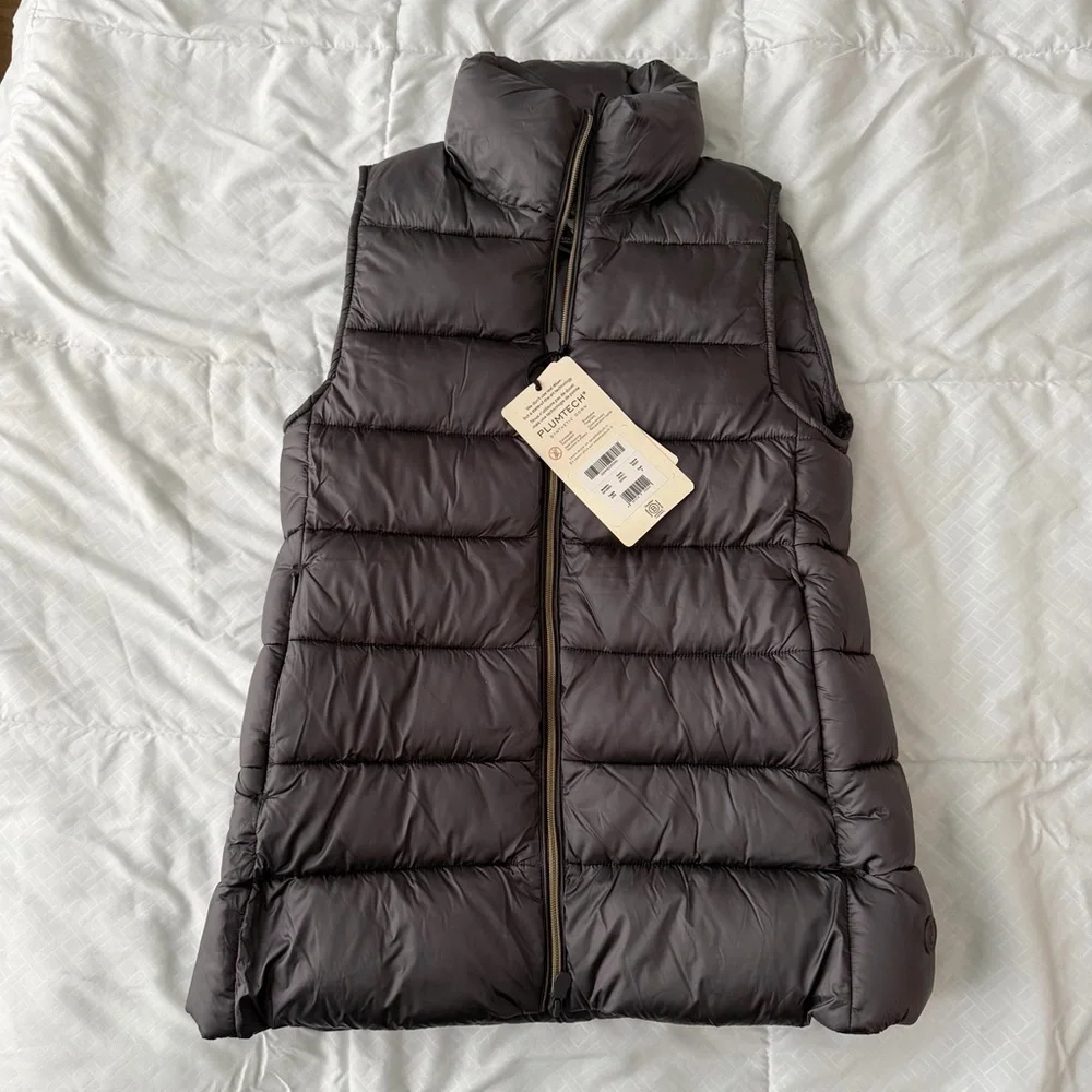 Save The Duck NWT Coral Insulated Puffer Vest Women’s 0 / XS Dark Gray Ski Lodge